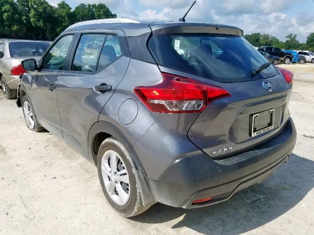 3N1CP5CU0KL496592 - 2019 NISSAN KICKS S GRAY photo 3