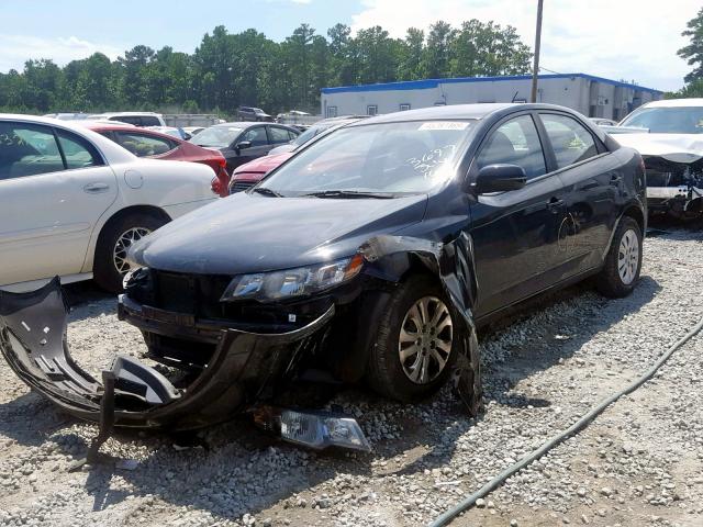 KNAFU4A24D5693697 - 2013 KIA FORTE EX BLACK photo 2