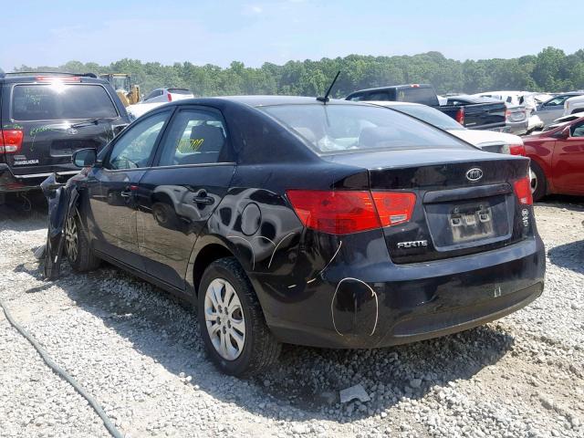 KNAFU4A24D5693697 - 2013 KIA FORTE EX BLACK photo 3