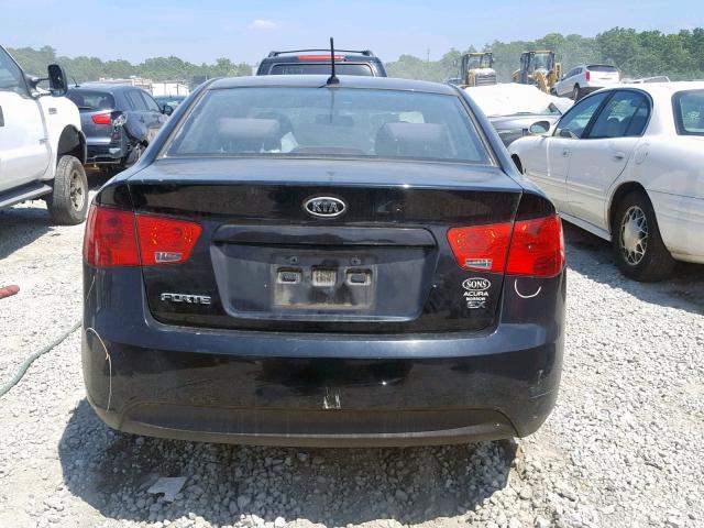 KNAFU4A24D5693697 - 2013 KIA FORTE EX BLACK photo 9