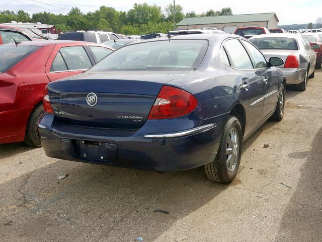 2G4WC582191215341 - 2009 BUICK LACROSSE C BLUE photo 4