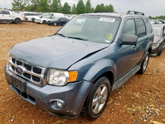 1FMCU9DG9AKC07971 - 2010 FORD ESCAPE XLT BLUE photo 2