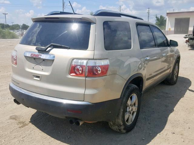 1GKER13D49J174844 - 2009 GMC ACADIA SLE GOLD photo 4