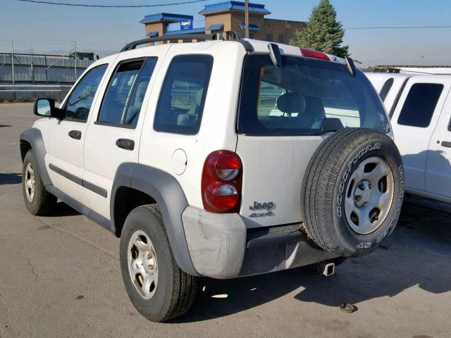 1J4GL48K77W686476 - 2007 JEEP LIBERTY SP WHITE photo 3