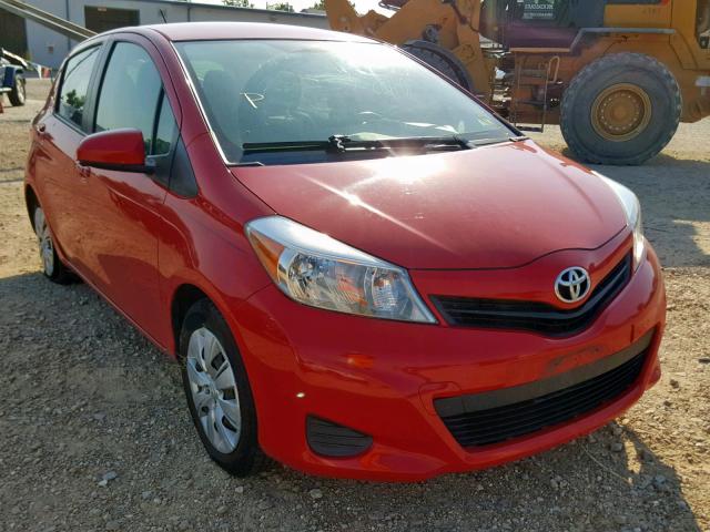 VNKKTUD37EA008150 - 2014 TOYOTA YARIS RED photo 1