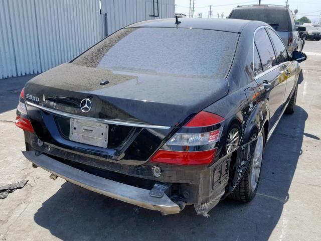 WDDNG71X97A059760 - 2007 MERCEDES-BENZ S 550 BLACK photo 4