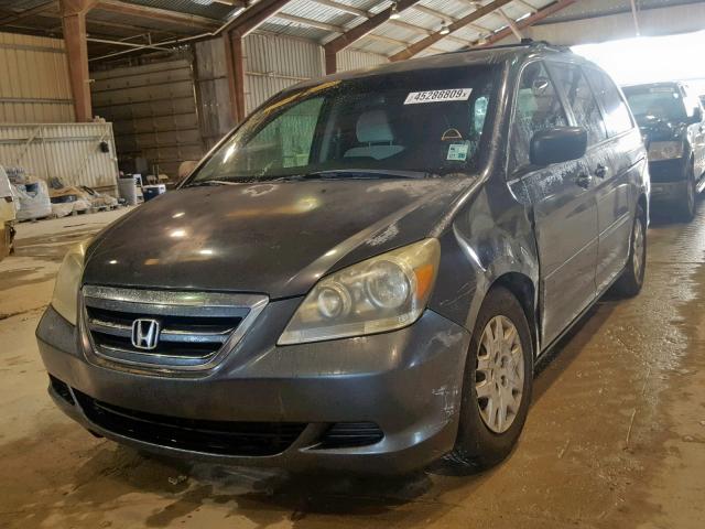 5FNRL382X6B065096 - 2006 HONDA ODYSSEY LX GRAY photo 2