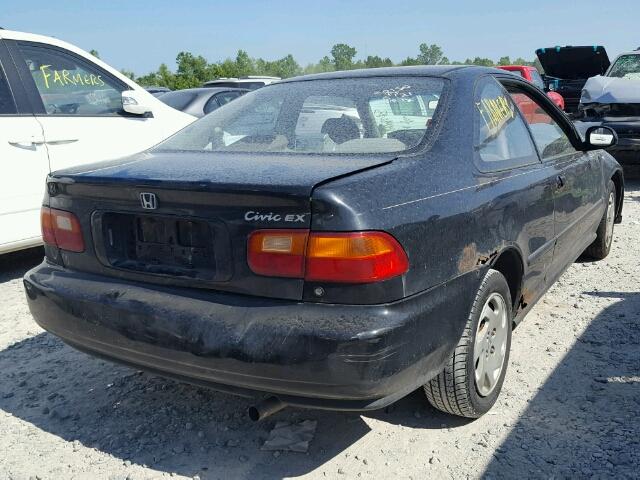 1HGEJ1265PL057881 - 1993 HONDA CIVIC BLACK photo 4