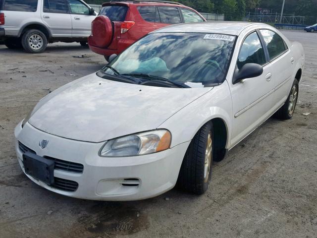 1B3EL46X92N298922 - 2002 DODGE STRATUS SE WHITE photo 2