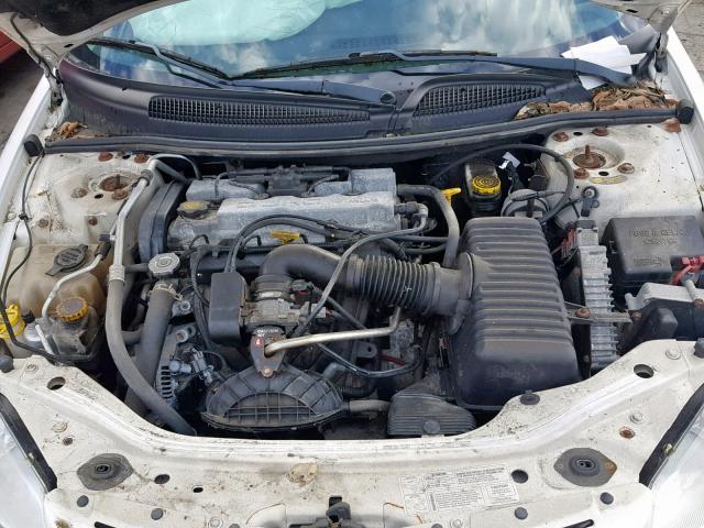 1B3EL46X92N298922 - 2002 DODGE STRATUS SE WHITE photo 7