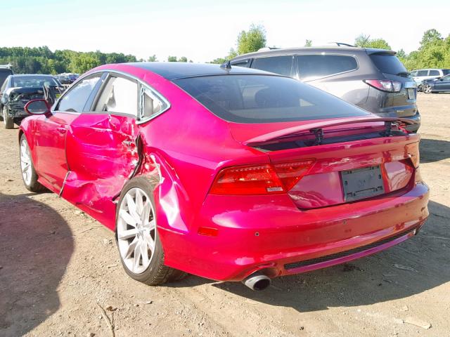 WAU2GAFC2CN166407 - 2012 AUDI A7 PRESTIG PINK photo 3