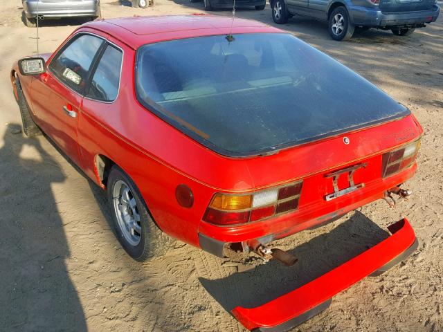 9249202948 - 1979 PORSCHE 924 RED photo 3