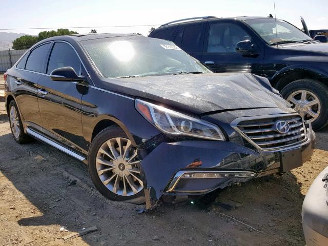 5NPE34AF7FH260009 - 2015 HYUNDAI SONATA SPO BLACK photo 1