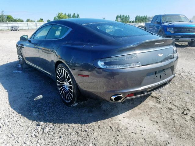 SCFHMDBS3FGF04513 - 2015 ASTON MARTIN RAPIDE S GRAY photo 3