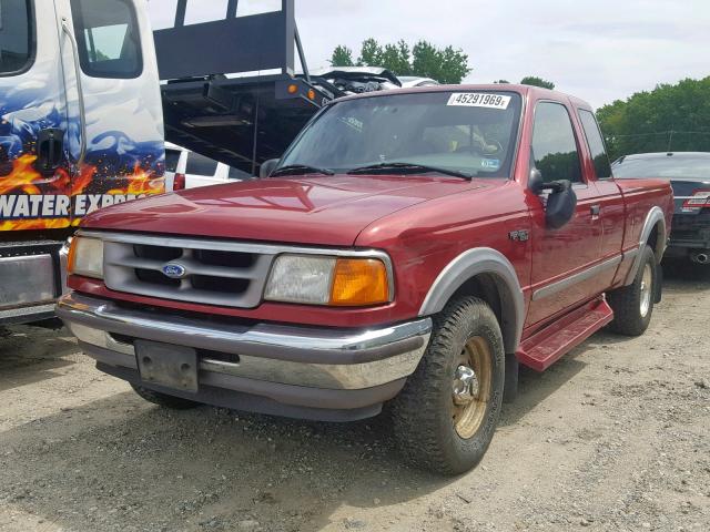 1FTDR15X3TTA17591 - 1996 FORD RANGER SUP RED photo 2