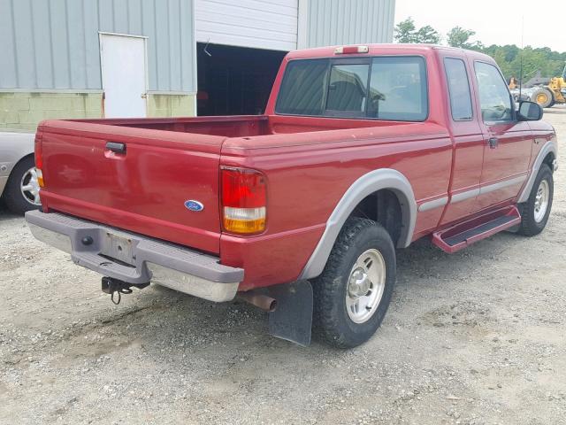 1FTDR15X3TTA17591 - 1996 FORD RANGER SUP RED photo 4