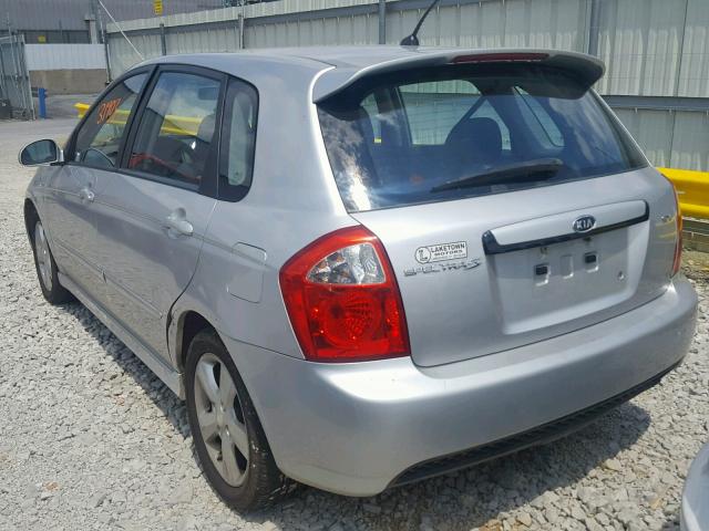 KNAFE161885015889 - 2008 KIA SPECTRA5 5 SILVER photo 3