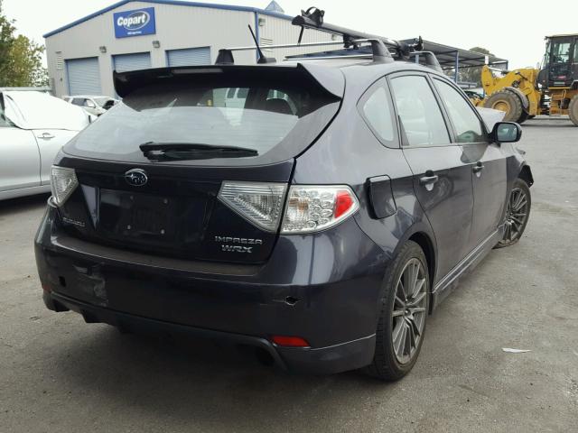 JF1GH76669G820461 - 2009 SUBARU IMPREZA WR CHARCOAL photo 4