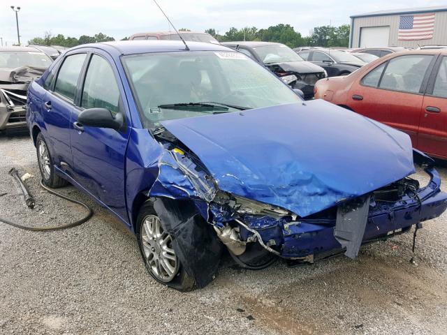 1FAHP34N86W156773 - 2006 FORD FOCUS ZX4 BLUE photo 1