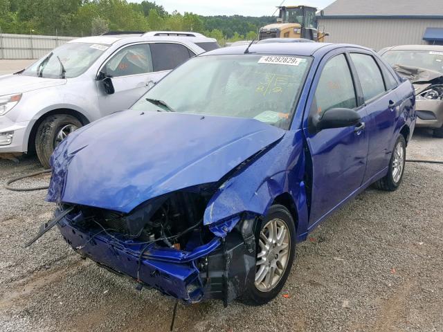 1FAHP34N86W156773 - 2006 FORD FOCUS ZX4 BLUE photo 2