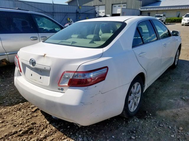 4T1BB46K69U064323 - 2009 TOYOTA CAMRY HYBR WHITE photo 4