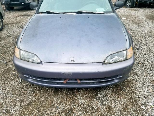 JHMEG8642RS006490 - 1994 HONDA CIVIC DX GRAY photo 9