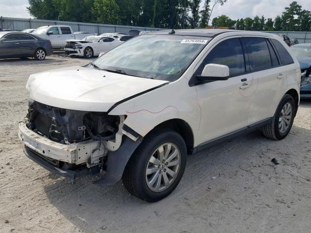 2FMDK38C58BA10556 - 2008 FORD EDGE SEL WHITE photo 2