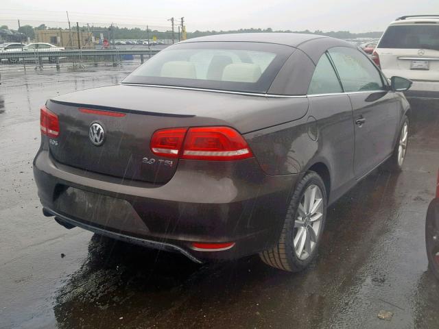 WVWBW7AH7CV008771 - 2012 VOLKSWAGEN EOS KOMFOR BROWN photo 4