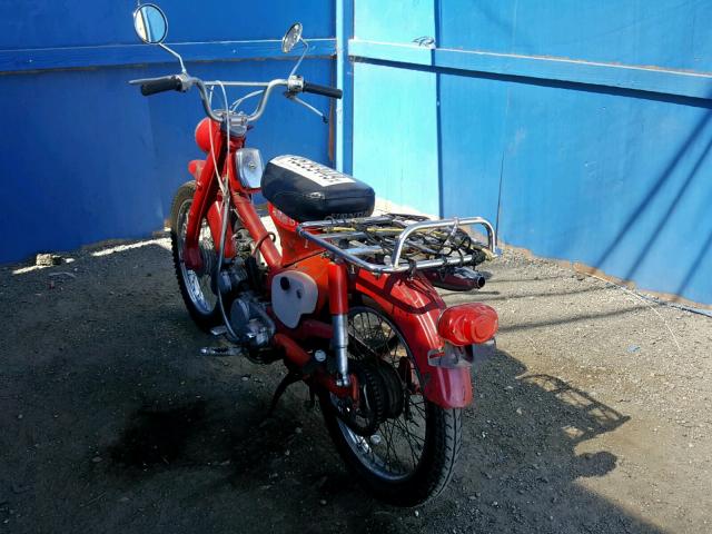 CT90157842 - 1968 HONDA MOTORCYCLE RED photo 3