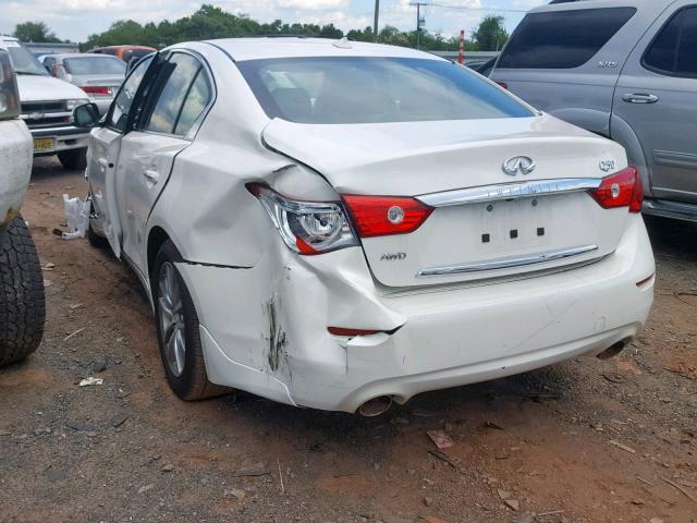 JN1EV7ARXGM345216 - 2016 INFINITI Q50 PREMIU WHITE photo 3