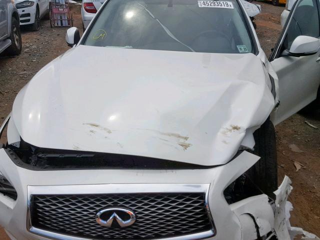 JN1EV7ARXGM345216 - 2016 INFINITI Q50 PREMIU WHITE photo 7