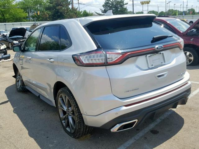 2FMPK4AP8GBC50859 - 2016 FORD EDGE SPORT SILVER photo 3