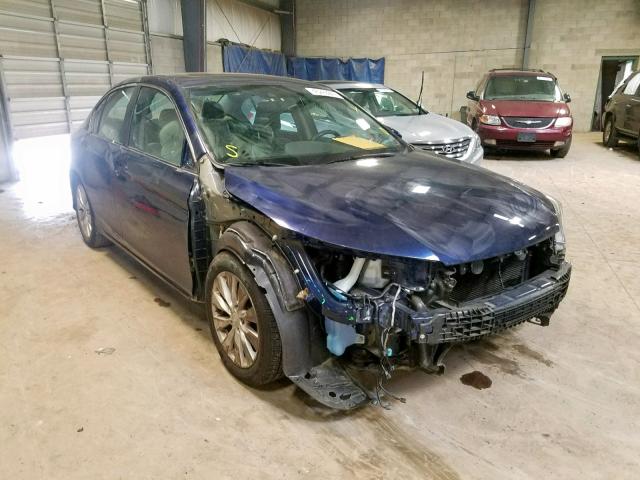 1HGCR2F84EA106174 - 2014 HONDA ACCORD EXL BLUE photo 1