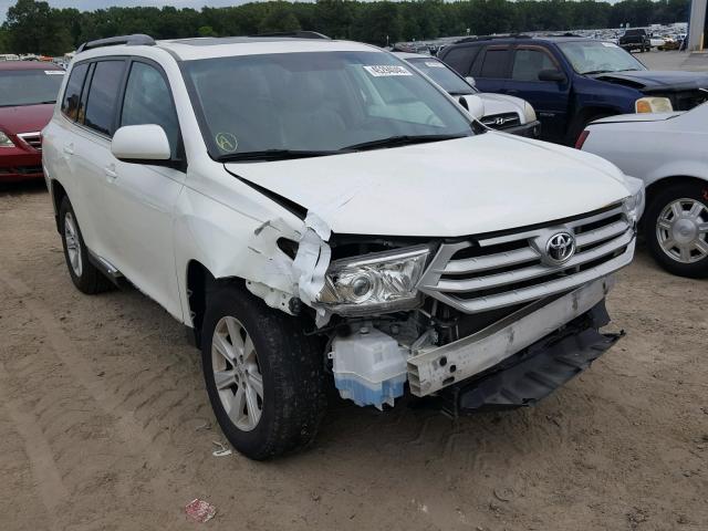 5TDZK3EH8CS054343 - 2012 TOYOTA HIGHLANDER WHITE photo 1