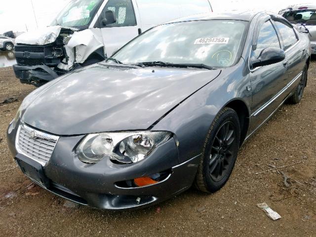 2C3HE66G32H299594 - 2002 CHRYSLER 300M GRAY photo 2