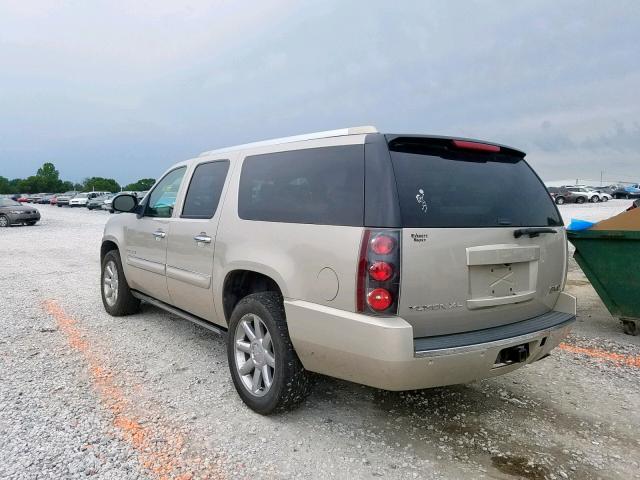 1GKFK66837J283460 - 2007 GMC YUKON XL D GOLD photo 3