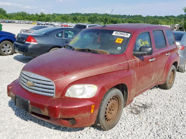 3GNDA13D97S530352 - 2007 CHEVROLET HHR LS BURGUNDY photo 2