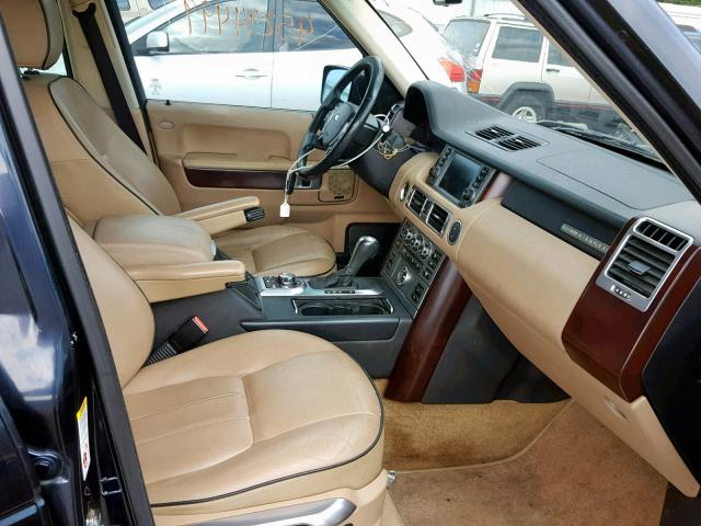 SALME15487A261328 - 2007 LAND ROVER RANGE ROVER HSE  photo 5