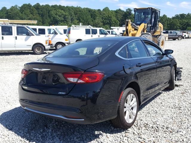 1C3CCCAB0GN166199 - 2016 CHRYSLER 200 LIMITE BLACK photo 4