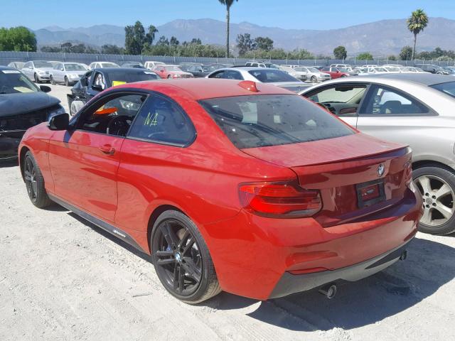 WBA2J5C5XKVC07799 - 2019 BMW M240I RED photo 3