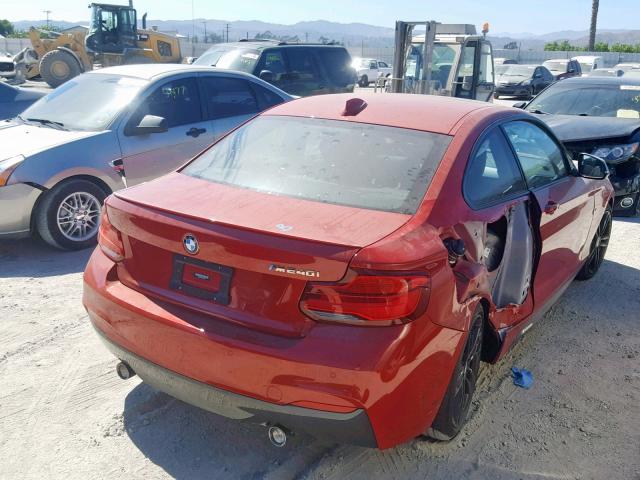 WBA2J5C5XKVC07799 - 2019 BMW M240I RED photo 4