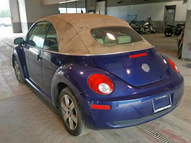 3VWRF31Y26M330737 - 2006 VOLKSWAGEN NEW BEETLE Blau Foto 3