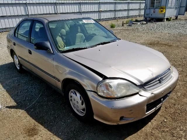 1HGEJ667XYL021217 - 2000 HONDA CIVIC LX GOLD photo 1