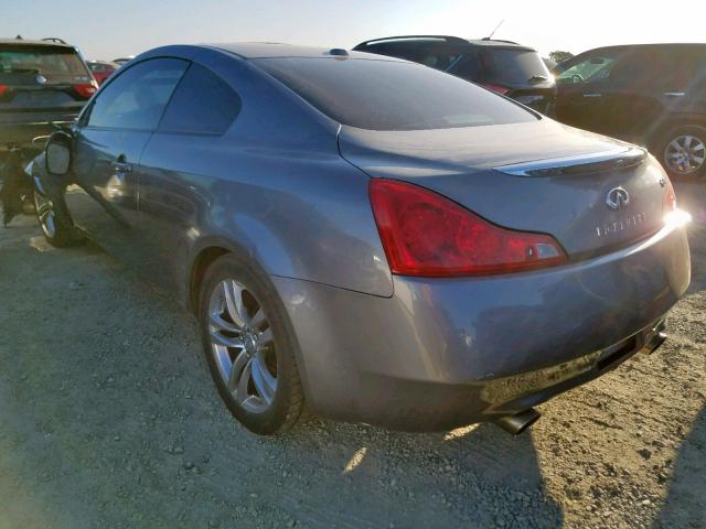 JNKCV64EX8M119460 - 2008 INFINITI G37 BASE SILVER photo 3