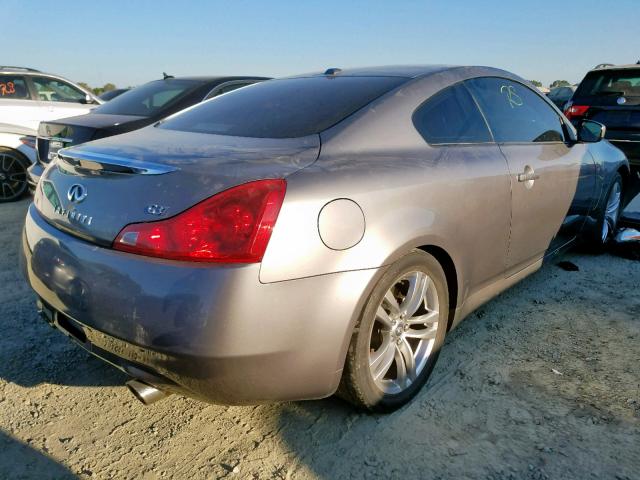 JNKCV64EX8M119460 - 2008 INFINITI G37 BASE SILVER photo 4