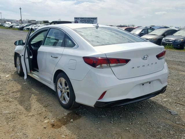 5NPE34AF9JH721090 - 2018 HYUNDAI SONATA SPO WHITE photo 3