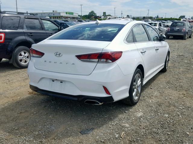 5NPE34AF9JH721090 - 2018 HYUNDAI SONATA SPO WHITE photo 4