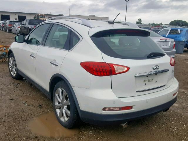 JNKAJ09F38M358088 - 2008 INFINITI EX35 BASE WHITE photo 3