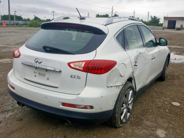 JNKAJ09F38M358088 - 2008 INFINITI EX35 BASE WHITE photo 4