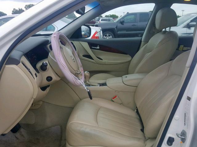 JNKAJ09F38M358088 - 2008 INFINITI EX35 BASE WHITE photo 5